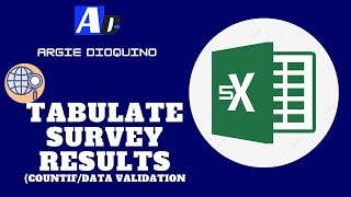 Tabulate Survey Results using COUNTIF and Data Validation TAGALOG [upl. by Muns204]