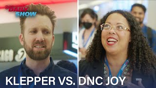 Do DNC Dems Have a Vision Past Soaking Up the Joy Jordan Klepper Investigates  The Daily Show [upl. by Javier]