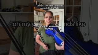 Glasser AEX Carbon Composite Acoustic Electric Violin Review [upl. by Irep]