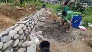 riprap step by step procedure how to do riprapping using stone [upl. by Bealle578]