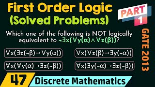 First Order LogicPredicate LogicArtificial IntelligenceLogical ReasoningUnit215A05606 [upl. by Jennings52]