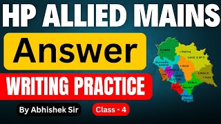 HP Allied Mains 2024  Answer Writing Practice Class4  How to write a good answer hpallied [upl. by Engvall871]