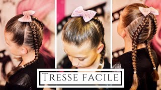 Tuto coiffure facile avec tresse africaine en relief [upl. by Aiekam]