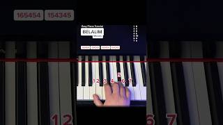 „BELALIM“  Mini Piano Tutorial Melody  easypiano pianotutorial learnpiano belalim [upl. by Aisena252]