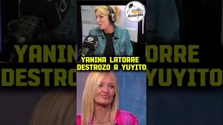 YANINA LATORRE DESTROZO A YUYITO POR LA ENTREVISTA CON MILEI argentina milei yaninalatorre [upl. by Ayotyal]