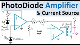 PhotoDiode Amplifier with Op Amp and MOSFET Explained [upl. by Noiraa]