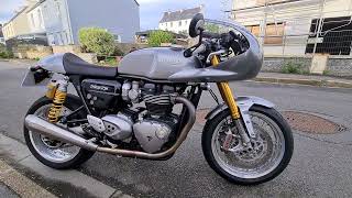 GillD  Sound of Triumph Thruxton 1200 R 2016 15000km Dynojet [upl. by Noramac]