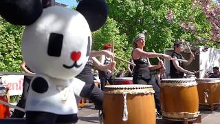 ikiiki Taiko aus Berlin Tempelhof  Trommeln in Berlin wie in Japan [upl. by Hamachi]