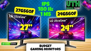 LG UltraGear Monitor 24GS60F  27GS60F  Budget Gaming Monitor with IPS Panel 180 Hz [upl. by Weir]