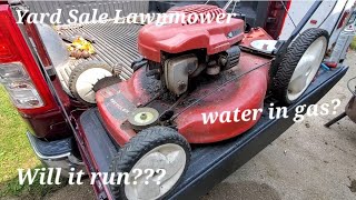 Rummage sale find lawnmower Will it run again [upl. by Ahsiemaj]