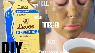 DIY Heilerde  Maske gegen Mitesser Pickel Papeln Akne [upl. by Odnama]