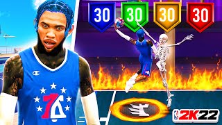 MY NEW SLASHING PLAYMAKER BUILD TOOK OVER THE STAGE IN NBA 2K22 CRAZY CONTACTS DUNKS IN SEASON 7 [upl. by Moonier]