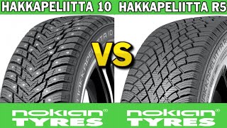 Studded vs Studless Nokian Hakkapeliitta 10 vs Nokian Hakkapeliitta R5 2024 REVIEW [upl. by Lampert612]