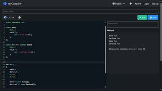 C Dynamic polymorphism cpp interview interviewquestions interviewprep coding polymorphism [upl. by Iolande]