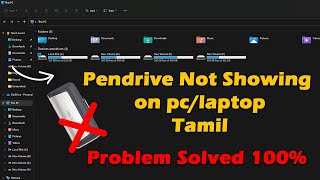 Pendrive Not showing on my pclaptop Problem Fixed 100 Tamil [upl. by Ellimac]