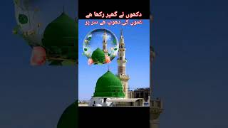 Dukhoon ne ghair rakha he ghumoon ke dhoop he sar par islamicvideo shortvideo fezanattariqadri [upl. by Aynek]