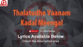 Thalatudhe Vaanam Karaoke with Lyrics Kadal Meengal [upl. by Milak]