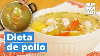 Sopa de fideos con pollo y verduras [upl. by Nahsin]