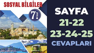 7 Sınıf Sosyal Bilgiler Ders Kitabı Sayfa 21 22 23 24 25 Cevapları [upl. by Edyaj]