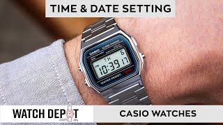 How To Change The Time On Casio Watches [upl. by Meldoh]