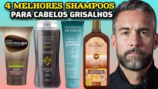 4 MELHORES SHAMPOOS MASCULINO PARA CABELOS GRISALHOS ᴴᴰ [upl. by Chandal567]