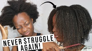 HOW TO DETANGLE YOUR 4C HAIR BEFORE WASHING EXACTLY HOW TO DETANGLE 4C HAIR WITHOUT BREAKAGE [upl. by Reinert427]