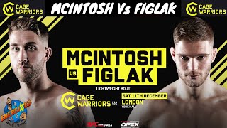 Stevie McIntosh Vs Mike Figlak  Cage Warriors 132 Countdown  Energizeds quotThe Face Offquot [upl. by Ahset]