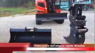 Attacco rapido idraulico video prova IBEsrl [upl. by Ocinemod]