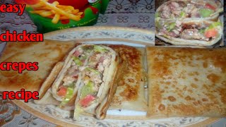 Chicken Crepes Recipe How To Make Chicken Crepes At Home [upl. by Salter]