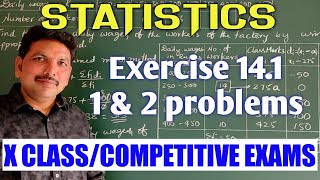 STATISTICSEXERCISE 141PROBLEMS 1 amp 2 [upl. by Chabot]