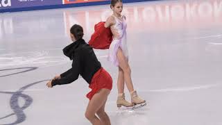 Alexandra Trusova  Russian Nationals 2021 SP Warmup [upl. by Attehcnoc]