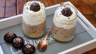 Dessert im Glas mit Ferrero Rondnoir cremig amp lecker [upl. by Aikam]