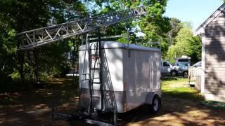 homemade aluma tower enclosed trailer tilting over [upl. by Yamauchi]