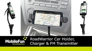 RoadWarrior Car Holder Charger amp FM Transmitter [upl. by Ienttirb5]