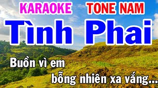 Karaoke Tình Phai Tone Nam Nhạc Sống gia huy beat [upl. by Lesiram]