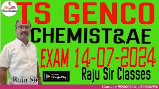 TS GENCO CHEMIST amp AE EXAM DATE 14JULY 2024 [upl. by Pero]