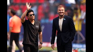 Beckham meets Tendulkar A legendary rendezvous at the Wankhede  CWC23 [upl. by Muhcan379]