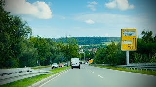 4k Germany 🇩🇪  Drive from Altshausen to Ravensburg 3 September 2024 [upl. by Cassidy520]