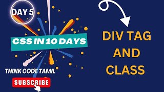 CSS DIV CLASS IN TAMILHTML CSS USING DIV TAG [upl. by Analak460]