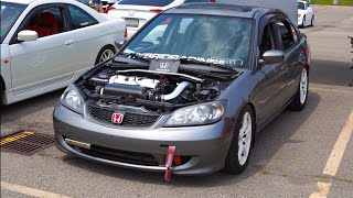 K Swap Civic Build Break Down  2005 Honda Civic ES1 328WHP ThatLoweredES1 [upl. by Hsakaa]