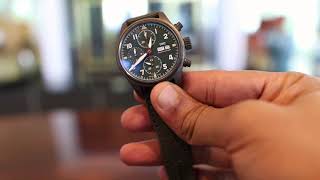 IWC Pilot Bronze Chronograph Spitfire IW387902 review  after 6 months [upl. by Lilahk]