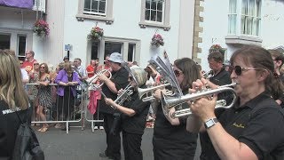 Leyburn Band support GMB at Durham Miners Gala 2018 [upl. by Enilasor195]