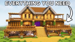 Minecraft Ultimate Survival House Tutorial🏠 [upl. by Olimreh]