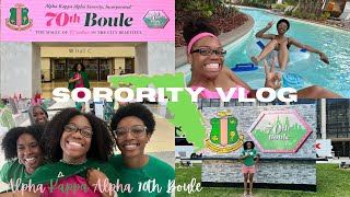 SORORITY VLOG  ALPHA KAPPA ALPHA 70th BOULE Part 1 💓💚 [upl. by Miles]