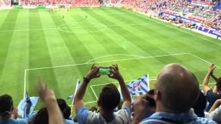 NYCFC Supporters Chant Hey Baby at NY Derby  2015510 [upl. by Cousin]