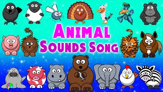 Animal Sounds Song  Animal Songs for Toddlers  LittleKidsTV [upl. by Barren]