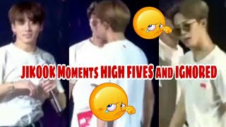 Jimin amp Jungkook  Moments High Fives and IGNORED 2018 [upl. by Amaris]