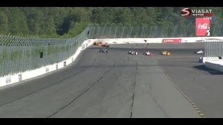 HD Fatal crash for Justin Wilson in indycar RIP  Pocono Speedway 2015 [upl. by Pacorro930]