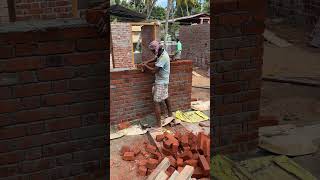 Brick MasonryFlemish Bonding 🧱 construction home civilsite brickwork civilengineering viral [upl. by Balthazar]