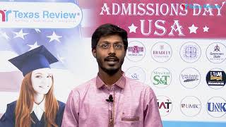 Students Testimonials  USA Admissions Day  2021 TexasReviewIndia [upl. by Graubert959]